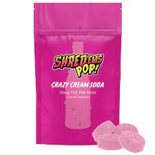 Product image Shred'ems Pop! Crazy Cream Soda Soft Chews 4x4.5g  4 x 2.5mg THC 1