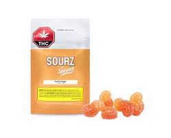 SOURZ by Spinach Peach Orange 1:1 Soft Chews 5x5 g  5 x 2mg THC & CBD