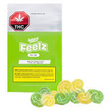 Product image FEELZ Mango Lime 1:3 THC+CBC Soft Chews Day Trip 5x5g  5 x 2mg THC & 6mg CBC 1