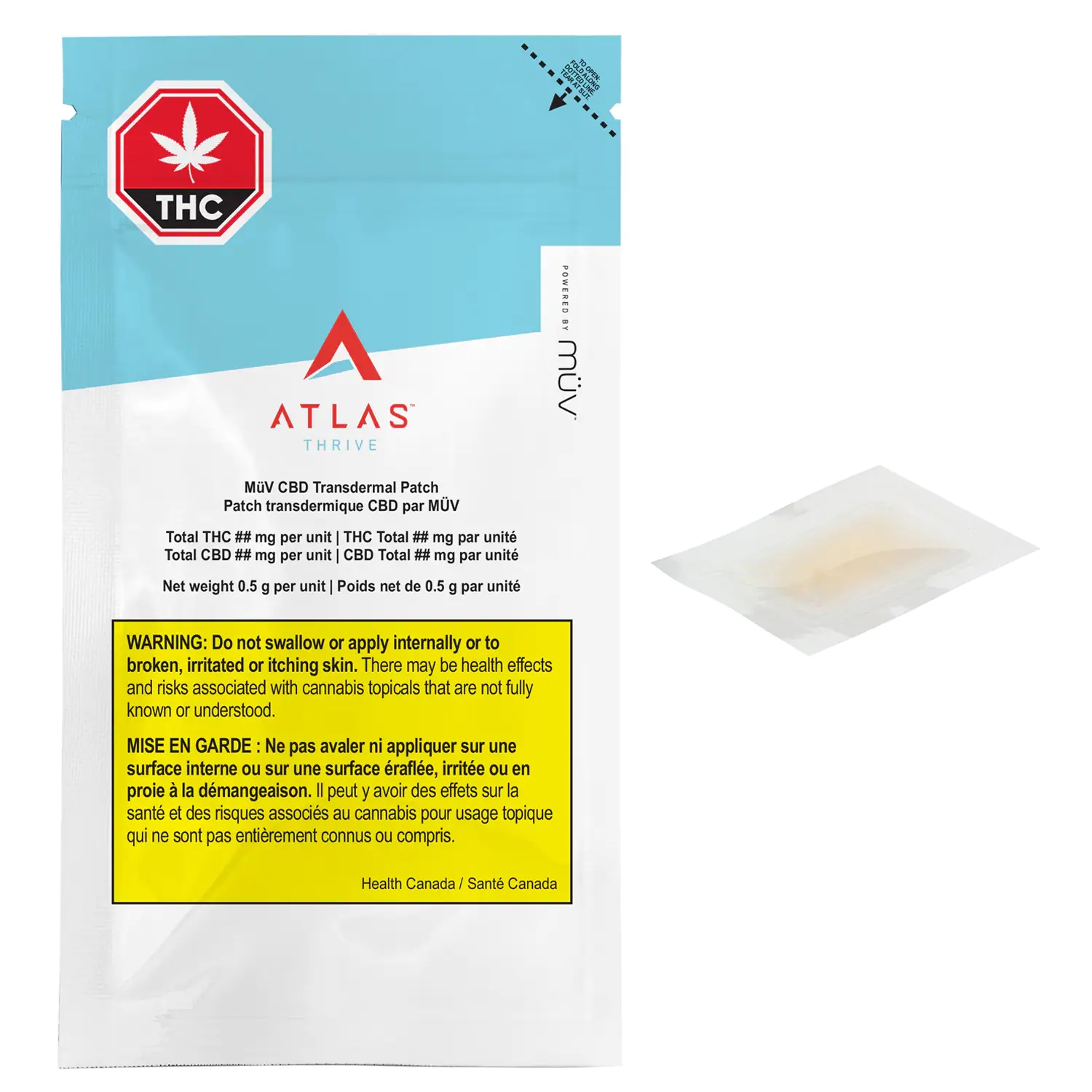 MUV CBD Transdermal Patch 1x