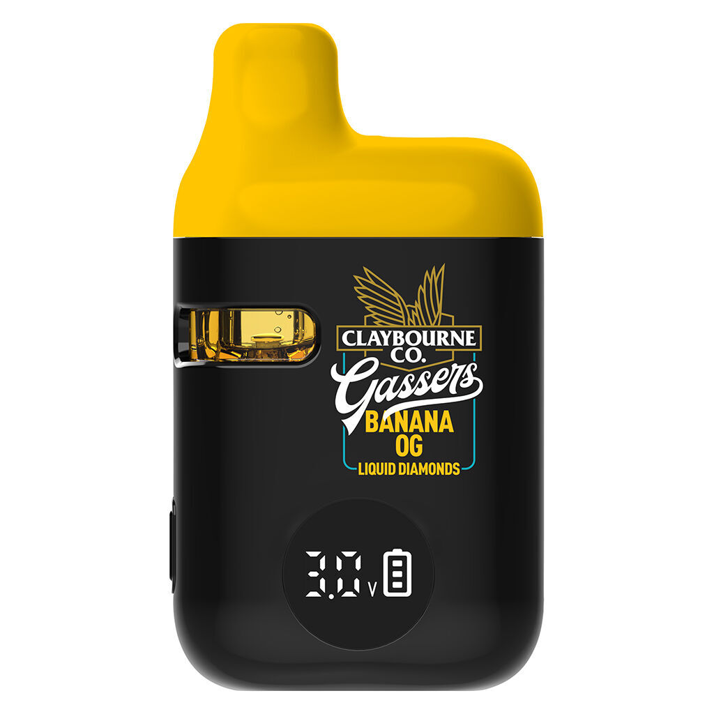 Claybourne - Claybourne Gassers Banana OG Liquid Diamonds AIO 0.95g