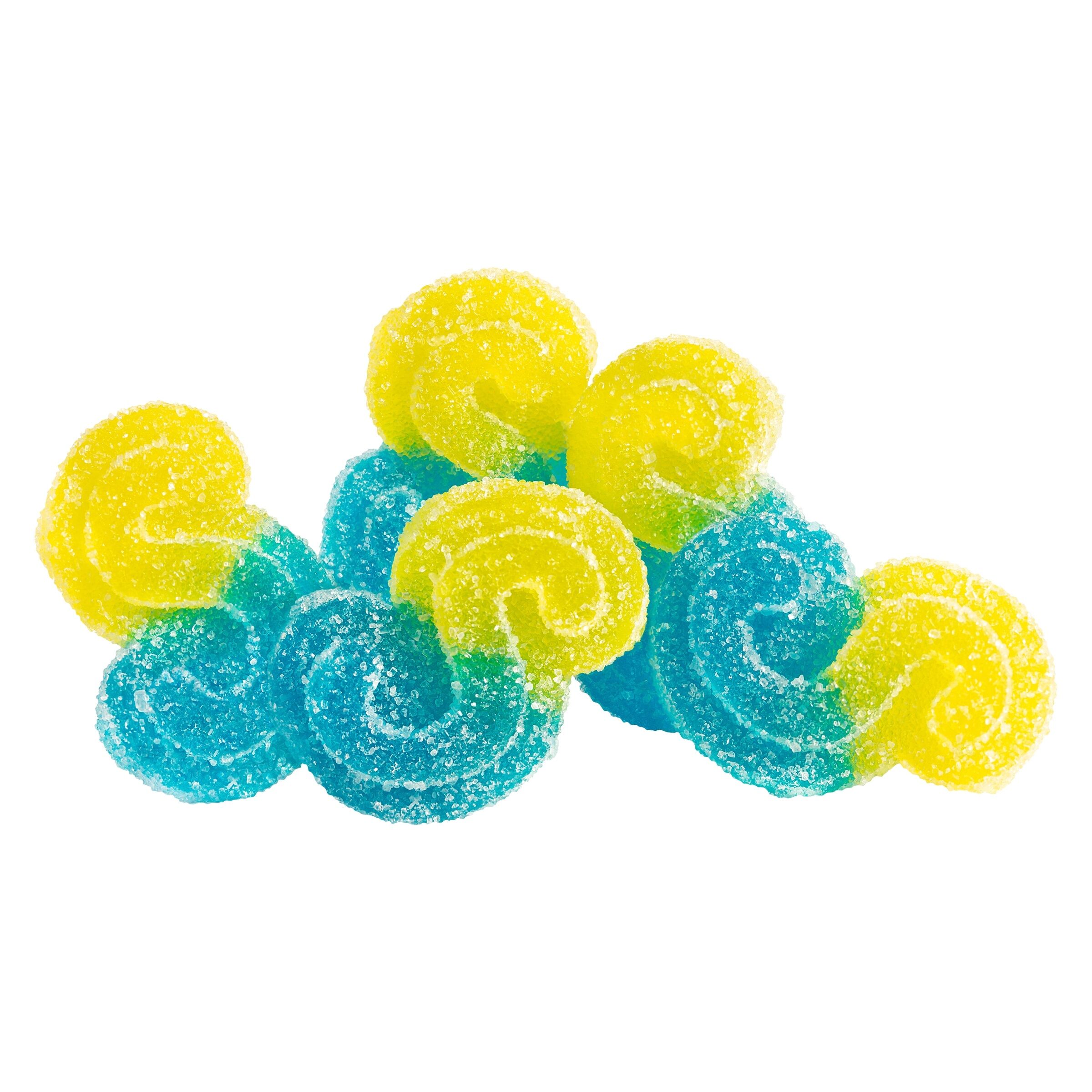 Product image Blue Rasp Lemonade THC10:THCV20 5 x 5g Soft Chews 1