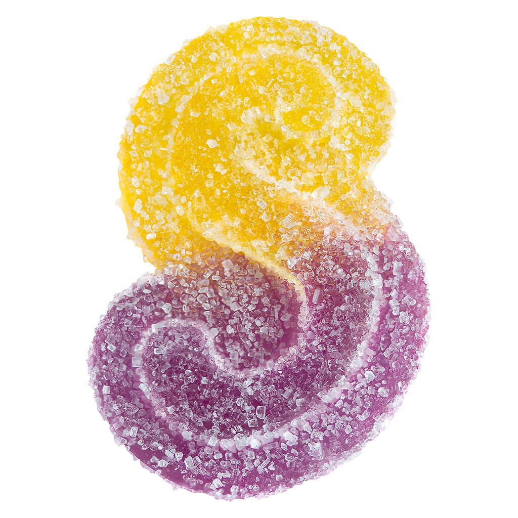 Product image Fully Blasted Peach Passionfruit 1:1 CBN  THC 1pk soft chew 1