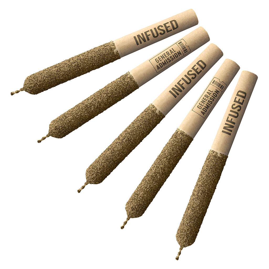 Product image General Admission - Frozen Watermelon Hi-Fi Infused Pre-Rolls 5x0.5g 1