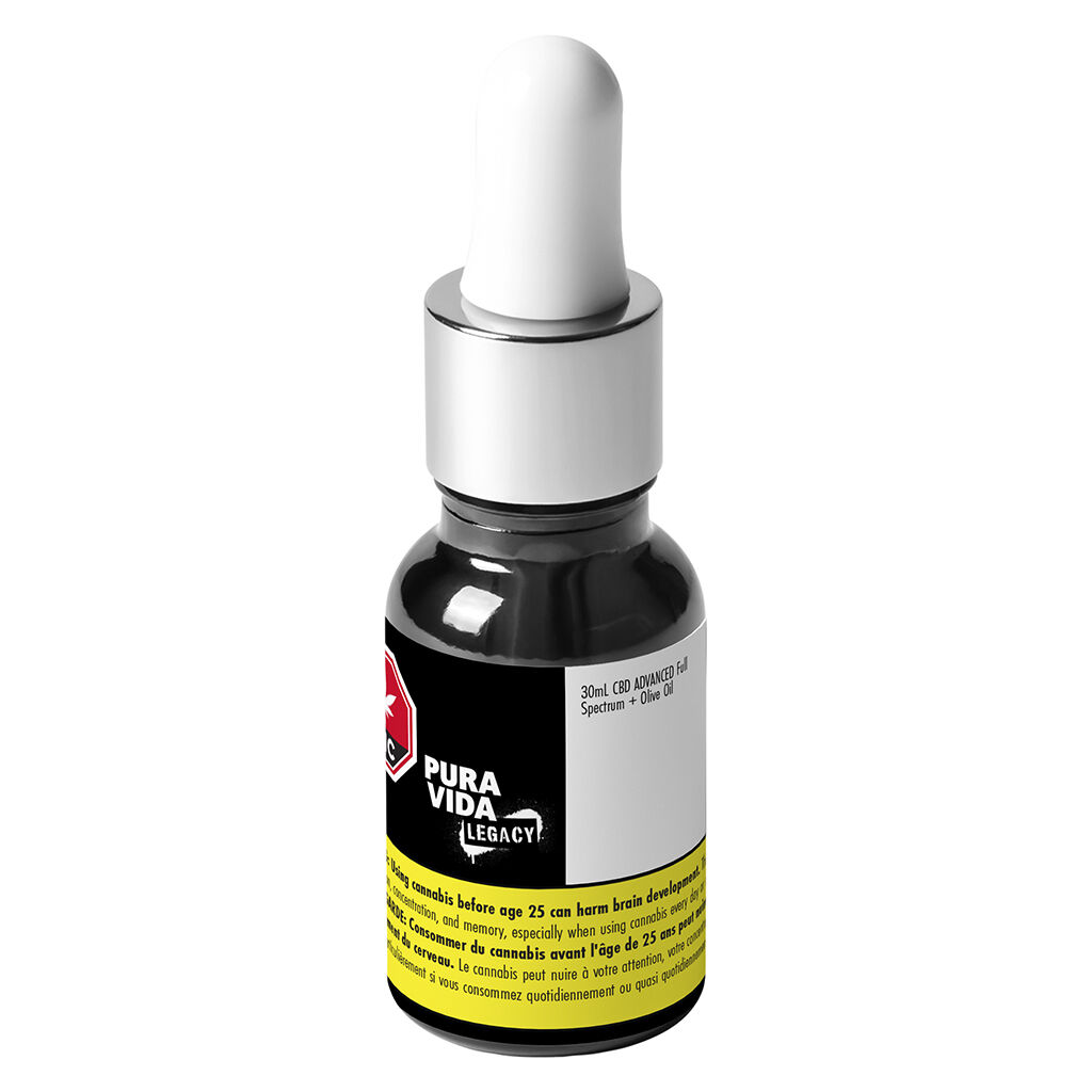 Product image Pura Vida - 30ml CBD ADVANCED Full Spectrum + Olive Oil 1