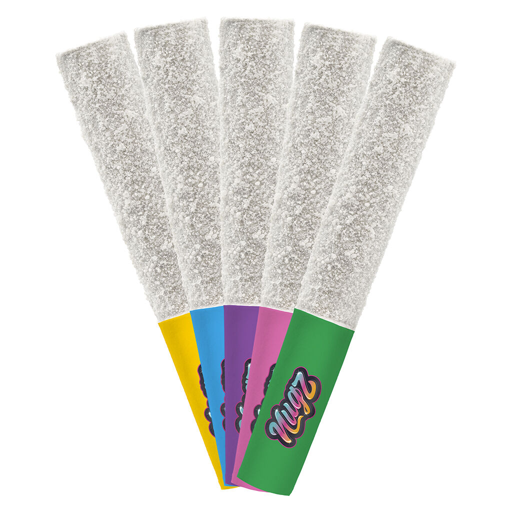 Product image Nugz - Flavour Bomb 40 Fruit Blast Taster Pack 5x0.5g Diamond-Infused Pre-Rolls 1