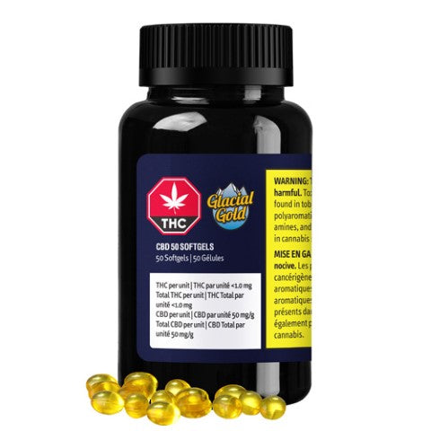 GLACIAL GOLD - CBD 50 SOFTGELS