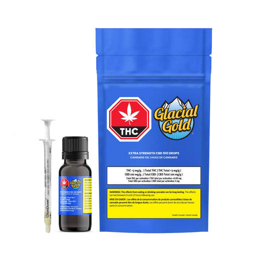 GLACIAL GOLD - EXTRA STRENGTH CBD 100 DROPS