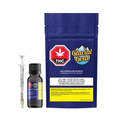 GLACIAL GOLD - MAX STRENGTH CBD 200 DROPS