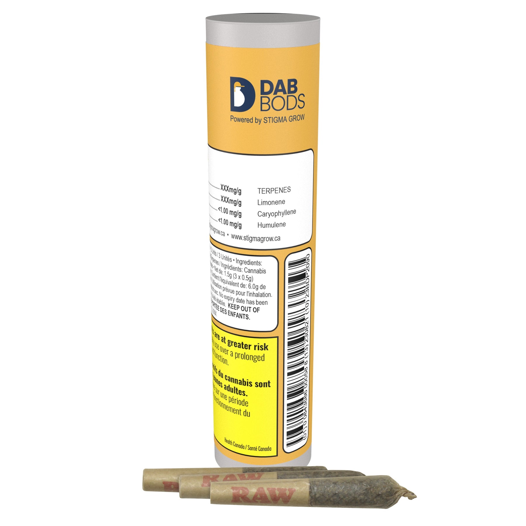 DAB BODS - BAJA BANANA DISTI INFUSED PRE-ROLLS