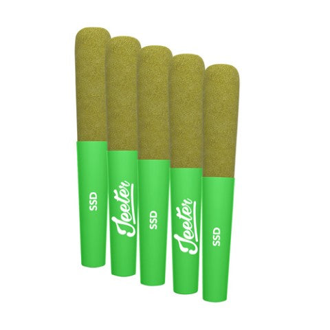 Baby Jeeter Strawberry Sour Diesel - 5 X 0.5g Sativa Infused Joints | Jeeter