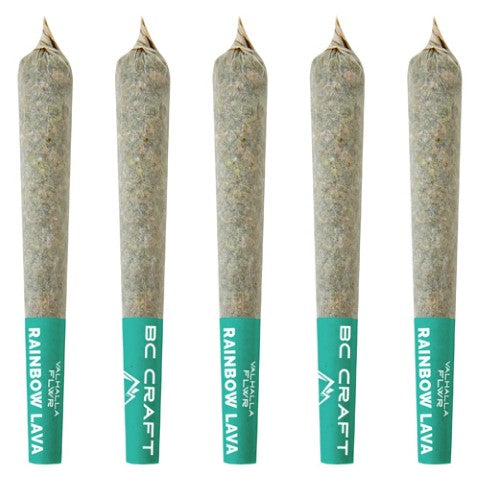 Rainbow Lava DiamTerp - 5 x 0.5g Hybrid Infused Joints | Valhalla Flwr