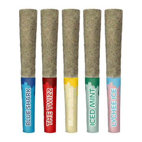 Five Of Diamonds - 5 x 0.5g Hybrid Infused Joints | Sticky Greens